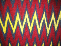 Spring (detail of a rug woven by Pamela Feldman)